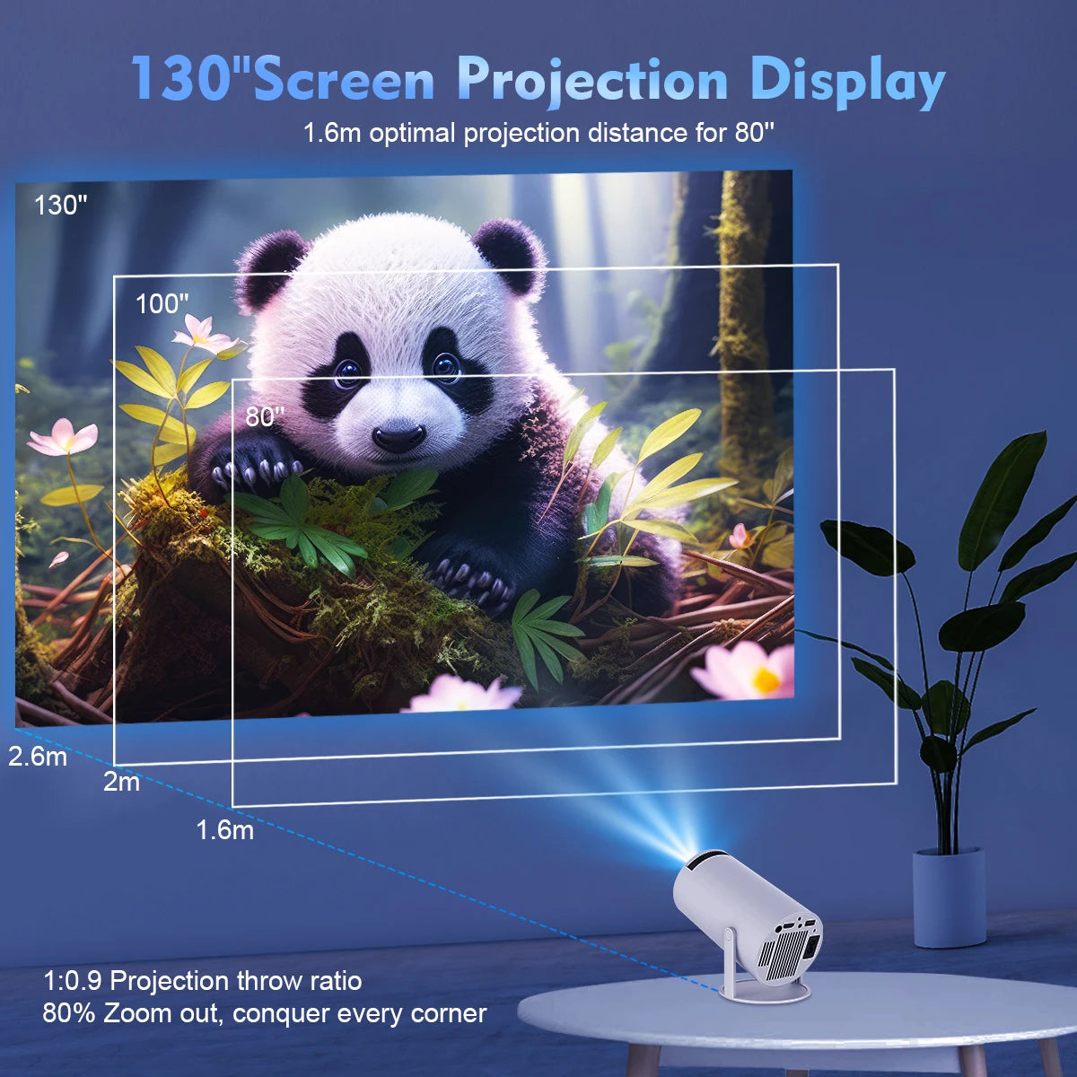 Magcubic HY300 Pro 4K Projector - Home Cinema & Outdoor Entertainment